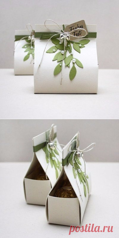 Подарочная упаковка-пакет — Сделай сам, идеи для творчества - DIY Ideas