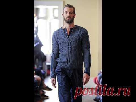 Мастер класс по мужскому свитеру 