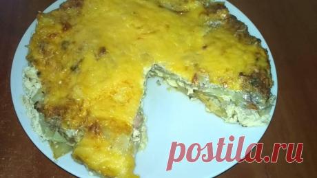 Вкусный ужин - рыбная запеканка