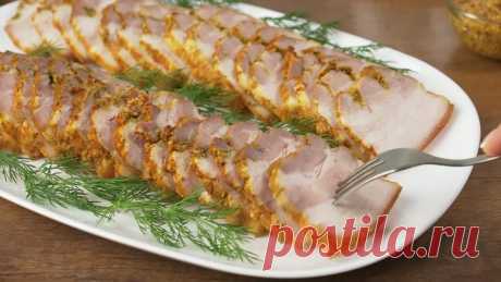 Готовлю Вместо Колбасы! Вкуснейшая Свиная грудинка в духовке