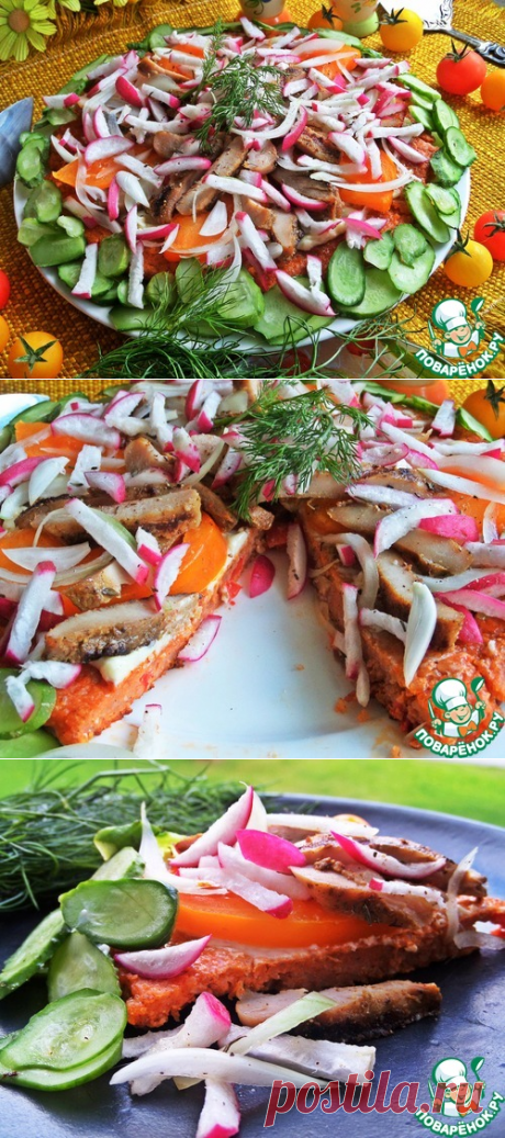 Гречневая галета с овощами и курицей – кулинарный рецепт