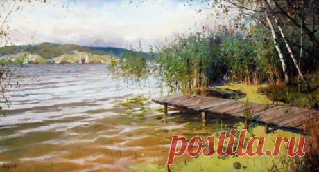 Живопись...Изумительные пейзажи Романа Божкова...