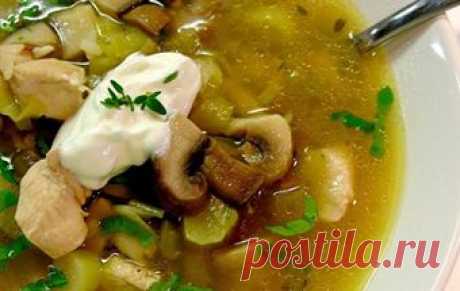 Рассольник с курицей и грибами / Рассольник / TVCook: пошаговые рецепты c фото