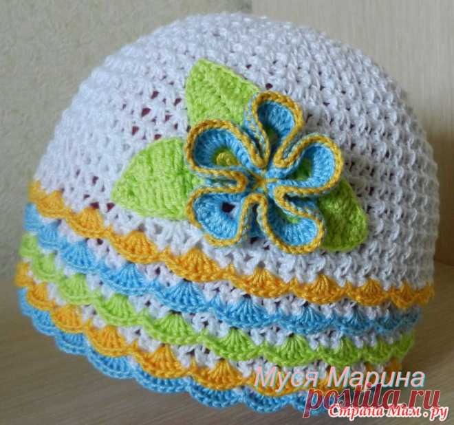 Шапочка с рюшами