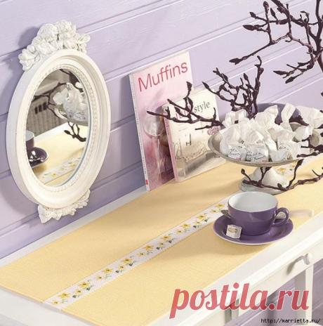 Цветочная вышивка крестом. Схемы