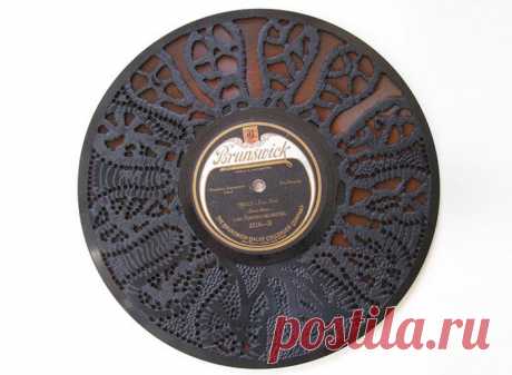 Искусство из старых виниловых пластинок