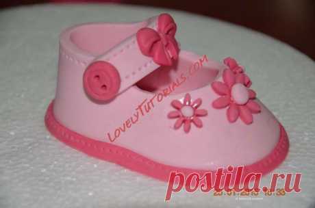 детские сандалики, пинетки, туфельки, сапожки, трафареты|gumpaste baby shoes tutorials,baby booties,templates - Страница 10 - Мастер-классы по украшению тортов Cake Decorating Tutorials (How To's) Tortas Paso a Paso