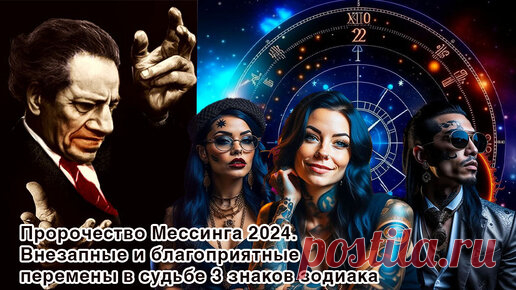 Предсказание Мессинга 2024. Внезапные и благоприятные перемены для Тельца Девы и Водолея. Слова пророка совпали с гороскопами на этот год | Всё о знаках зодиака | Дзен