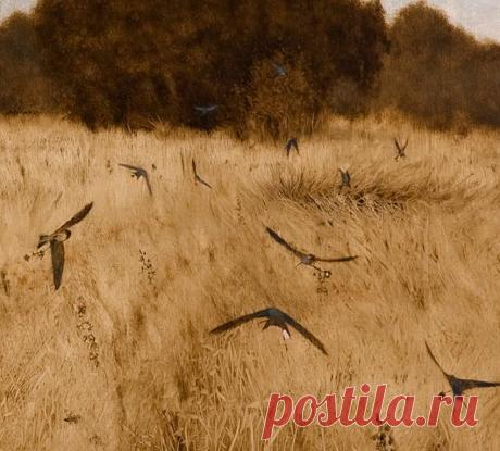 Художник Brad Kunkle. Стоит октябрь, как запятая, которую не зачеркнуть...