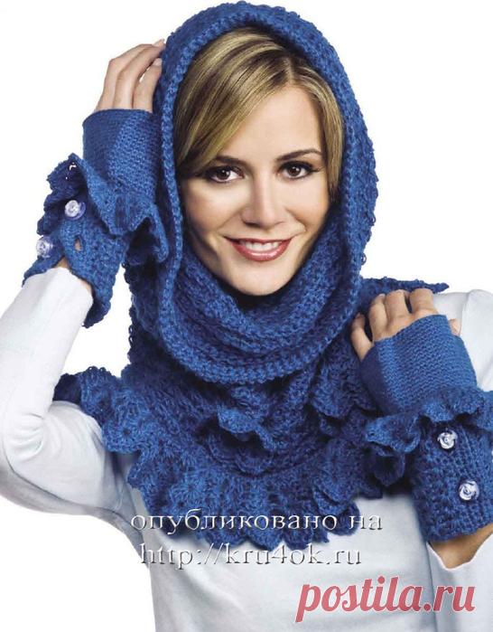 Воротник-хомут с капюшоном