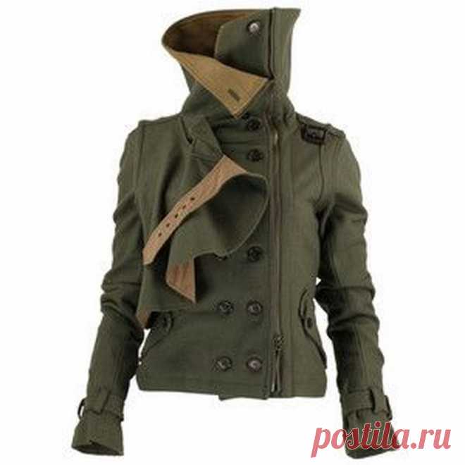 Дизельпанк. Куртка. Высокий ворот.