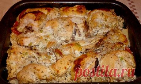 Курица в кефире