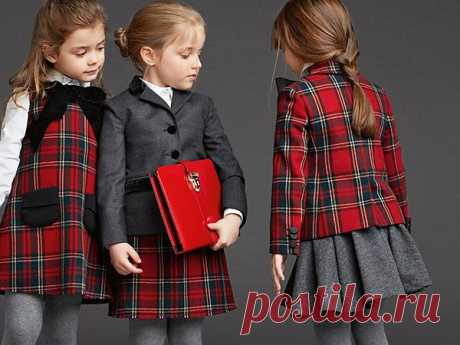 Самые стильные детские образы с клетчатым принтом | Мода