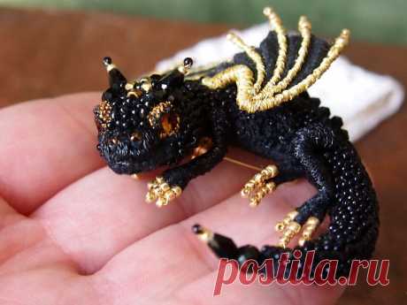 Невероятно красивые броши в виде маленьких сказочных драконов ручной работы - Домоводство - медиаплатформа МирТесен