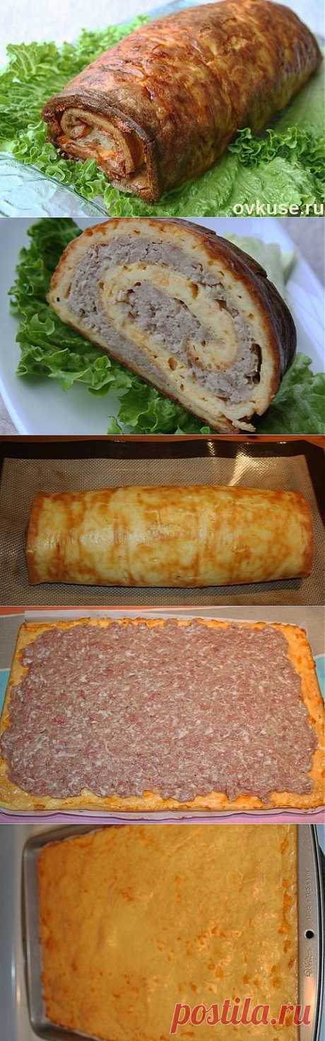 Яично-мясной рулет.
