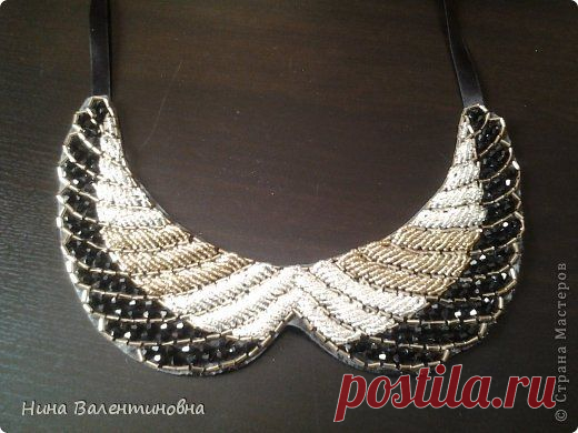 (87) Поделка изделие Бисероплетение Воротник и выкройка Бисер Бусины фото 2 | Beaded collars