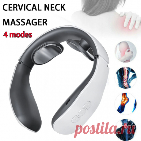 KESHENG 4-Modes U-shaped TENS Neck Cervical Massager Pain Relief Tool Deep Body - US$9.99