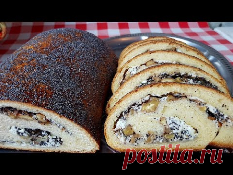 Цыганский рулет с маком и творогом. Сывьяко. Gypsy cuisine.