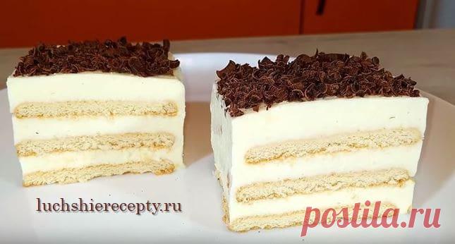 Творожный Торт Без Выпечки С Печеньем Рецепт