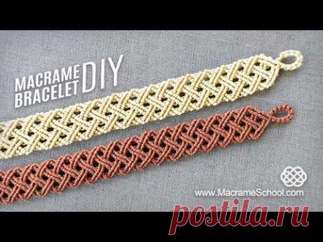 Celtic Style Men's Bracelet Tutorial | Basket Weave Pattern