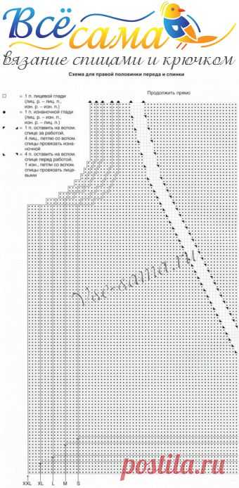 Серо-голубой пуловер спицами с шишечками - Пуловер