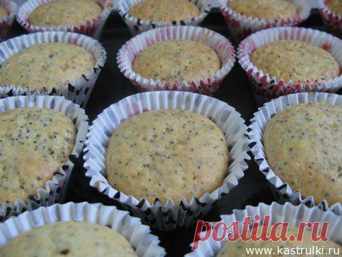 Лимонные кексы с маком