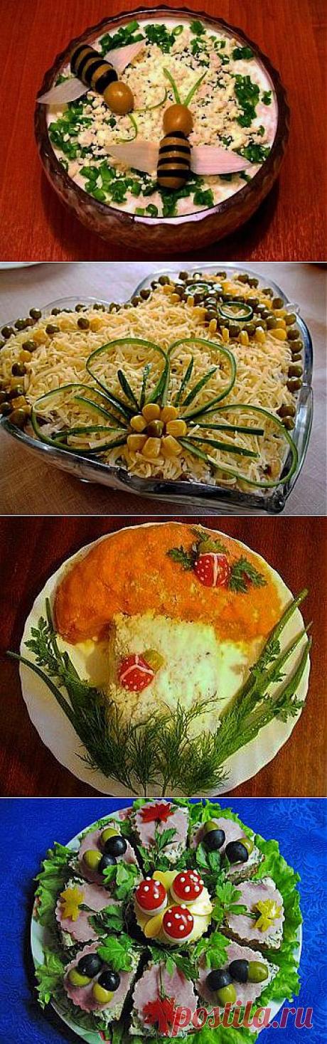 Украшение салатов и паштетов | Домохозяйки