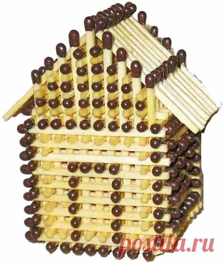 Деревня Рукоделкино: домик из спичек — Сделай сам, идеи для творчества - DIY Ideas