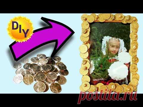 Новогодний подарок 2019. Фоторамка-магнит для денег.