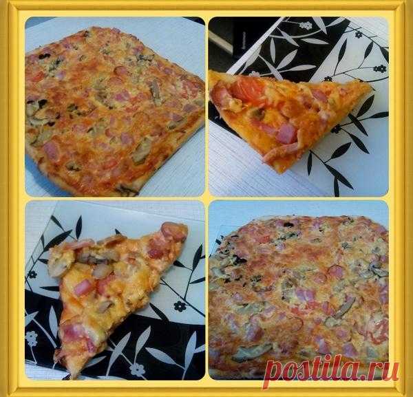 И румяна и вкусна, пицца для вашего стола!