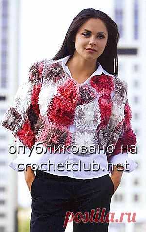 Накидка, связанная на тенерифе - Вязание Крючком. Блог Настика
