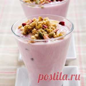 Клюквенные мюсли с йогуртом - BestCook