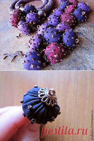 Как сделать текстильные бусины - Ярмарка Мастеров - ручная работа, handmade
