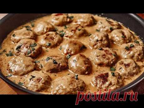 Вкуснейшие фрикадельки в очень вкусном сливочно-горчичном соусе!