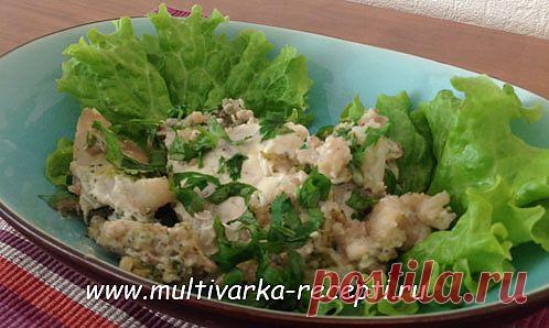 Рыба, запеченная с брокколи и цветной капустой в мультиварке |