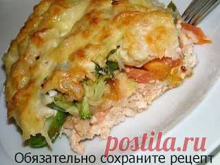 ВЕТЧИНА В БАНКЕ - ПАЛЬЧИКИ ОБЛИЖЕШЬ. Вкуснотища необыкновенная!: Запеканка из овощей и куриного фарша