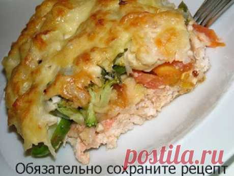 ВЕТЧИНА В БАНКЕ - ПАЛЬЧИКИ ОБЛИЖЕШЬ. Вкуснотища необыкновенная!: Запеканка из овощей и куриного фарша
