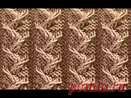 Узор-''Росток из перекручен. петель''.