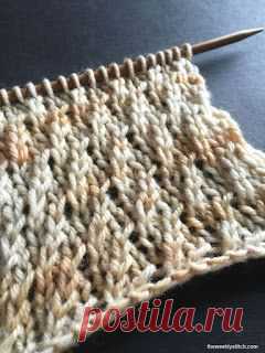 Twisted Stockinette Rib | The Weekly Stitch DK on US Size 7…