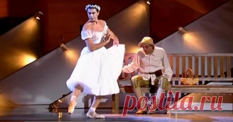 Шуточный танец Николая Цискаридзе в роли балерины... Смешно до слёз!  