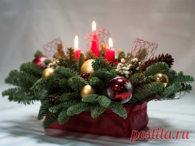 Новогодние композиции со свечами — DIYIdeas