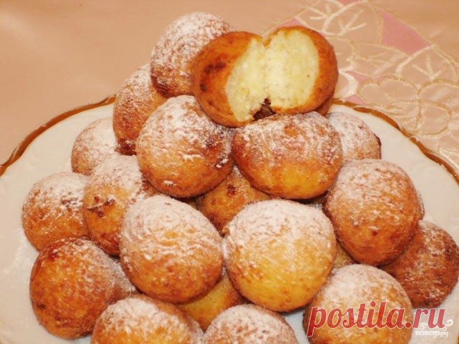 Пончики из творога - кулинарный рецепт с фото на Повар.ру