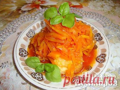 Рыба жаренная под овощным маринадом — рецепт пошаговый от Лиги Кулинаров