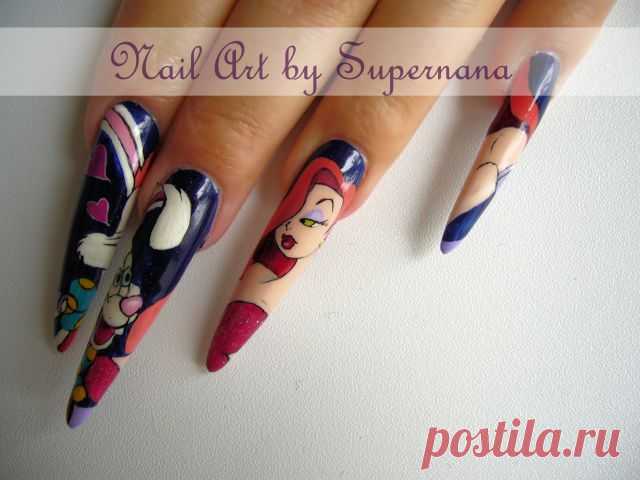 Кто подставил Роджера Кролика? | Nail Art by Supernana