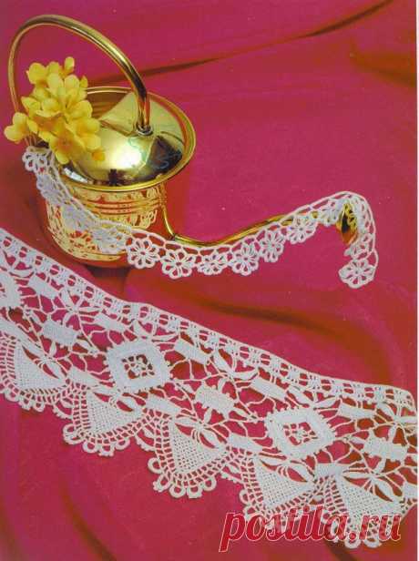 УДИВИТЕЛЬНОЙ НЕЖНОСТИ УЗОРЫ... кромка... со схемами....