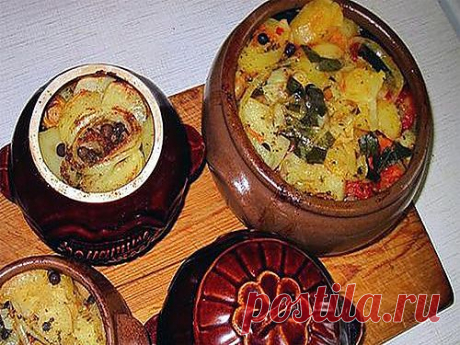 Мясо в горшочке по-русски