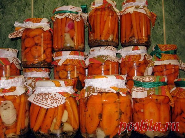 7 РЕЦЕПТОВ ЗАГОТОВОК ИЗ МОРКОВИ НА ЗИМУ