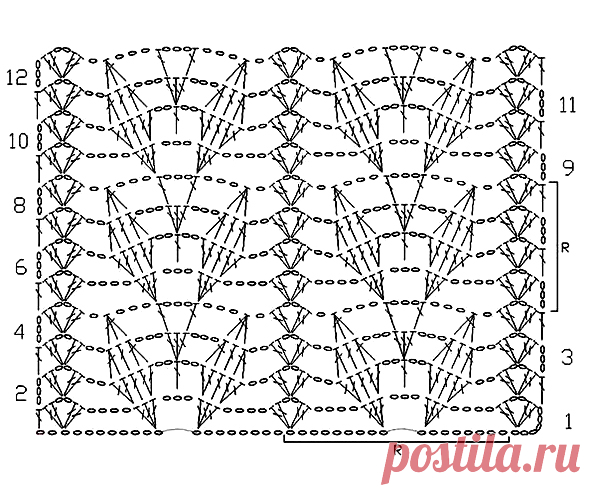 красивый ажурный палантин крючком схемы: 21 тыс изображений найдено в Яндекс.Картинках