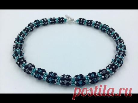 Duo Crystals Necklace Tutorial