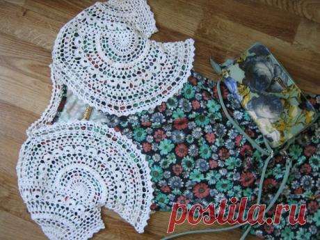 Болеро "Грезы султана" выполнено крючком из тонкого хлопка (Ромашка, обвязка Коко ), крючок 1,7 мм,
схемы взяты из обсуждения на Осинке.